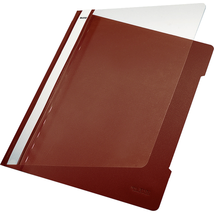 LEITZ Chemise  lamelle Standard, A4, en PVC, marron