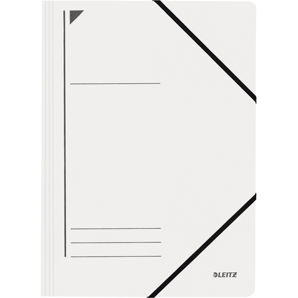 LEITZ Chemise  lastique, format A4, carton, blanc