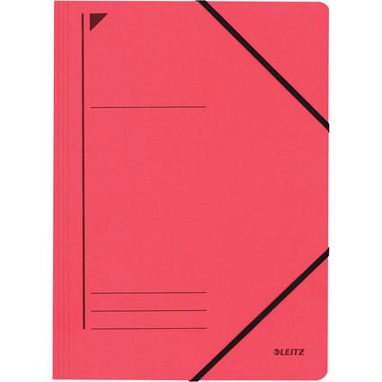 LEITZ Chemise  lastique, format A4, carton, rouge