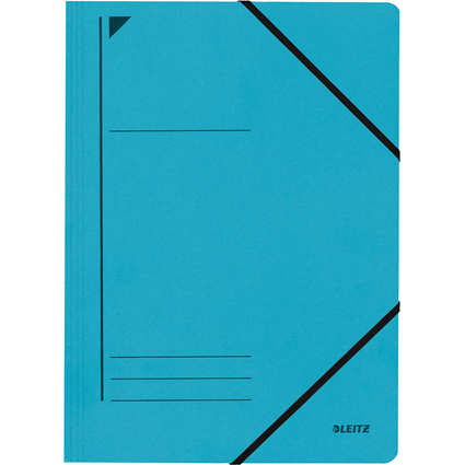 LEITZ Chemise  lastique, format A4, carton, bleu