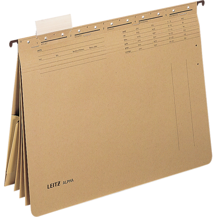 LEITZ Dossiers suspendus plusieurs compartiments ALPHA, A4