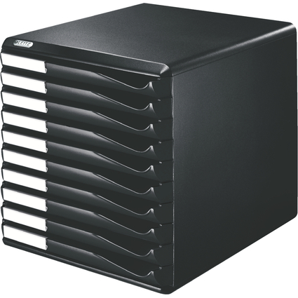 LEITZ Module de classement formulaires, 10 tiroirs, noir