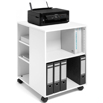 DURABLE Desserte de bureau "74/59" ouvert, 6 tagres, blanc