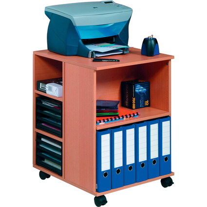 DURABLE Desserte de bureau "74/59" ouvert, 6 tagres, htre
