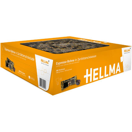 HELLMA Grains espresso enrobs de chocolat noir, dans un