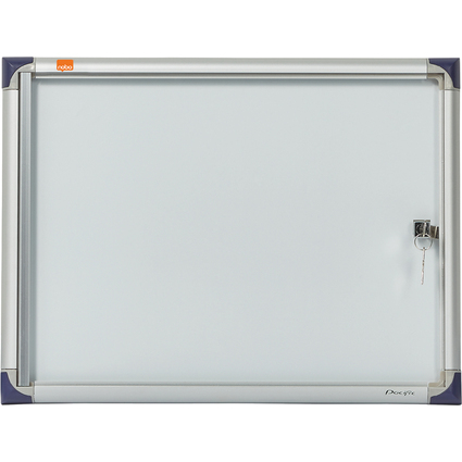 nobo Vitrine, extra plat, fond mtal, 2 x format A4