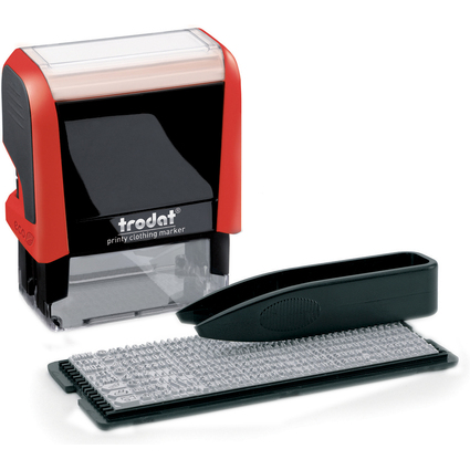 trodat Textilstempel-Set Printy 4911, rot / schwarz