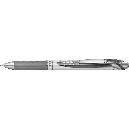 Pentel Stylo roller encre gel Energel BL77, gris