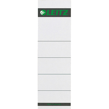 LEITZ Etiquette bristol pr dos de classeur, 57 x 190 mm,gris