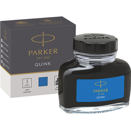 PARKER Flacon d'encre QUINK, contenu: 57 ml, bleu royal
