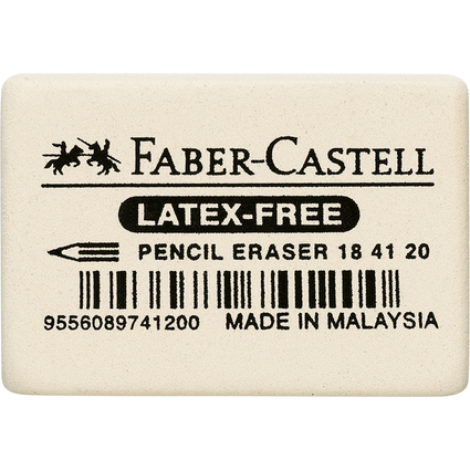 FABER-CASTELL Gomme en caoutchouc 7041-20, blanc