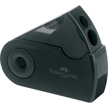 FABER-CASTELL Taille-crayon double SLEEVE, noir