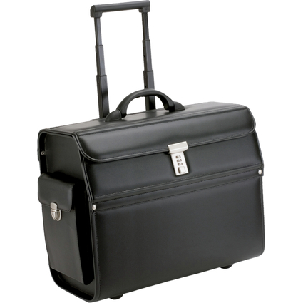 Alassio Valise pour pilotes "MONDO", similicuir, noir
