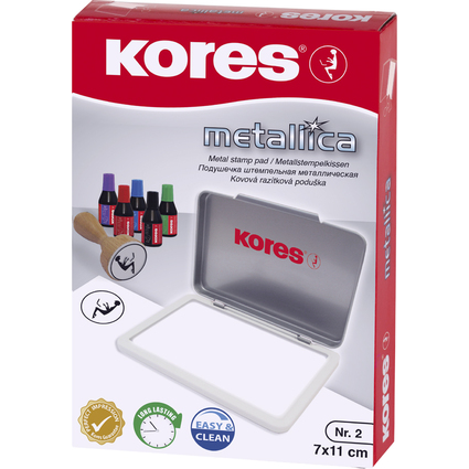 Kores Tampons encreur METALLICA, (L)110 x (P)70 mm,