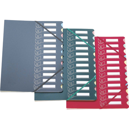 extendos Trieur  lastique srie 437, 12 touches, assorti
