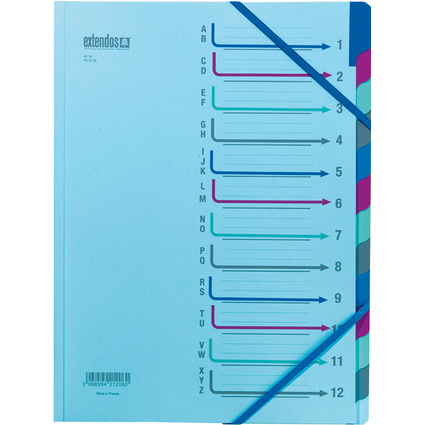 extendos Trieur  lastique srie 43, 12 compartiments