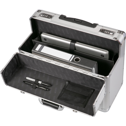 ALUMAXX Valise pour pilotes "OMEGA", aluminium, argent