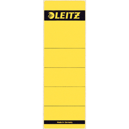 LEITZ Etiquette pour dos de classeur, 61 x 192 mm, jaune