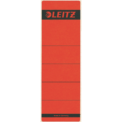 LEITZ Etiquette pour dos de classeur, 61 x 192 mm, rouge