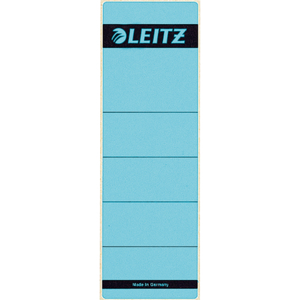 LEITZ Etiquette pour dos de classeur, 61 x 192 mm, bleu