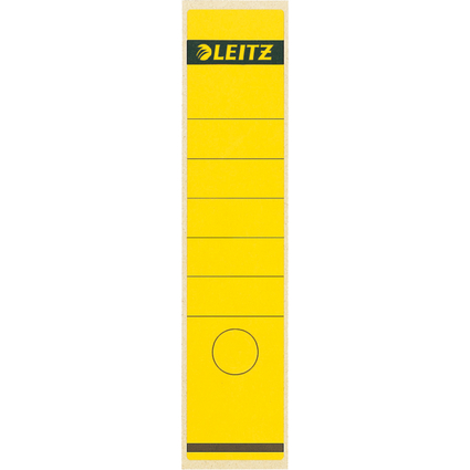 LEITZ Etiquette pour dos de classeur, 61 x 285 mm, jaune