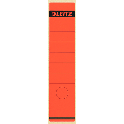 LEITZ Etiquette pour dos de classeur, 61 x 285 mm, rouge