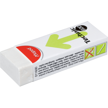 Maped Gomme plastique Technic 600, blanc