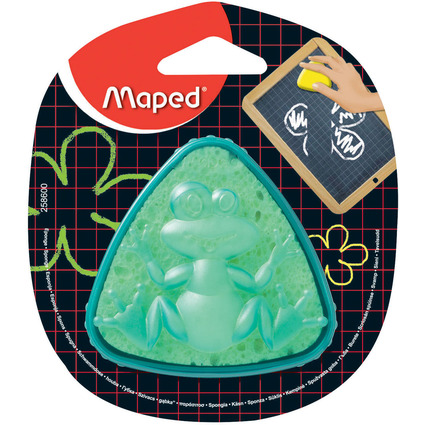 Maped Eponge pour ardoise,en bote "grenouille",triangulaire