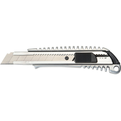 MAUL Cutter mtallique, 18 mm, trs stable, argent grce au