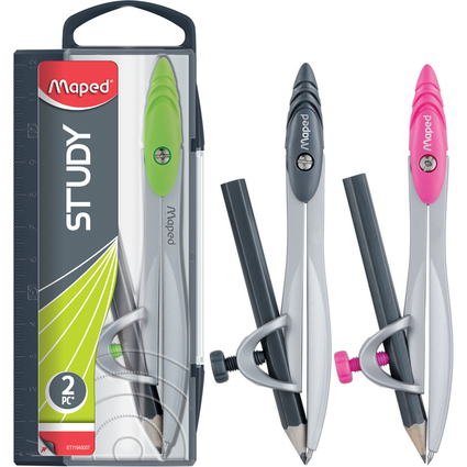 Maped Coffret compas Study, incl. bague universelle