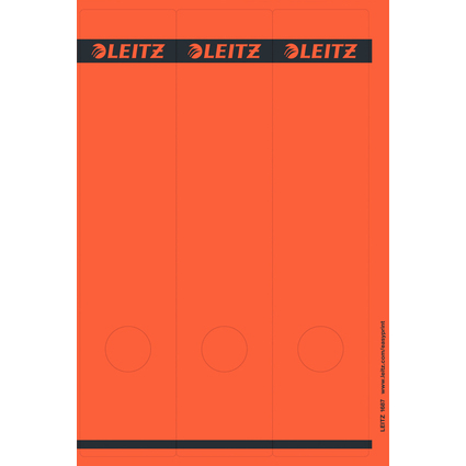 LEITZ Etiquette pour dos de classeur, 61 x 285 mm, rouge