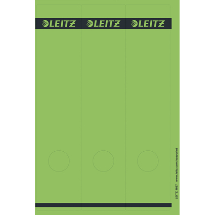 LEITZ Etiquette pour dos de classeur, 61 x 285 mm, vert