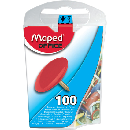 Maped Punaises, recouvertes de plastique, diamtre: 10 mm