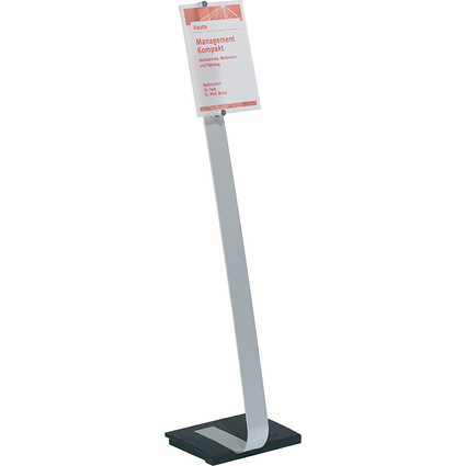 DURABLE Support d'informations CRYSTAL SIGN stand, A4