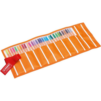 STABILO Feutre  pointe fine point 88, trousse enroulable