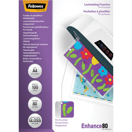 Fellowes Pochette de plastification, 228 x 303 mm