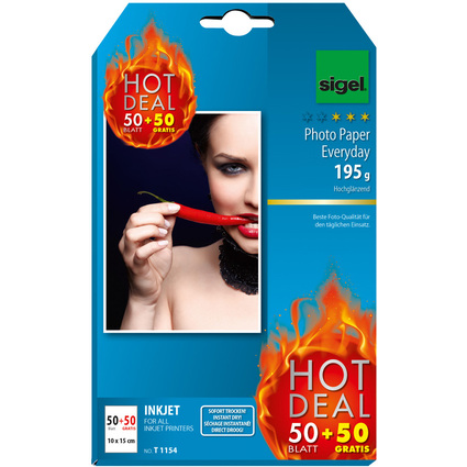 Sigel Papier photo pour jet d'encre Everyday "HOT DEAL",