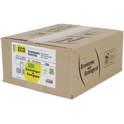 GPV Enveloppes Green ECO, DL, 110 x 220 mm, sans fentre