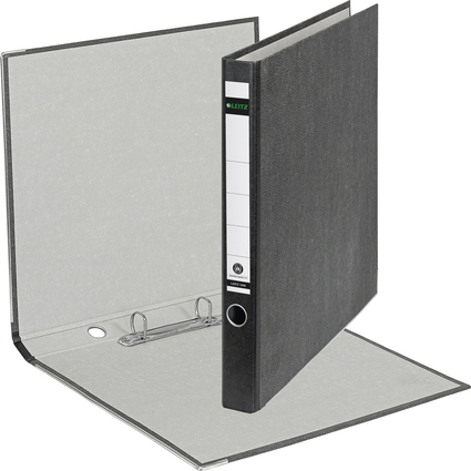 LEITZ Classeur  anneaux marbr nuageux, 2 anneaux, noir