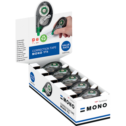 Tombow Rouleau correcteur "MONO CT-YT4", 4,2 mm x 10 m
