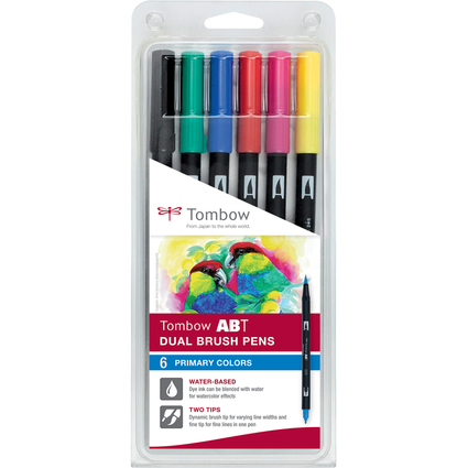 TOMBOW Feutre double pointe "ABT DUAL BRUSH PEN", couleurs