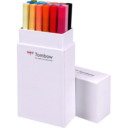 TOMBOW Feutre double pointe "ABT DUAL BRUSH PEN", couleurs