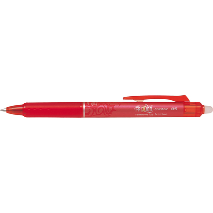 PILOT Stylo roller FRIXION BALL CLICKER 05, rouge