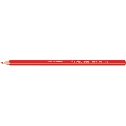 STAEDTLER Crayon de couleur ergosoft, rouge