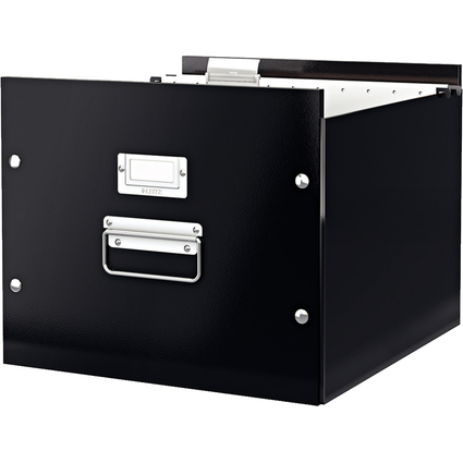 LEITZ Coffret pour dossiers suspendus Click & Store, noir