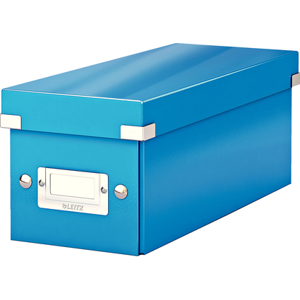 LEITZ Boîte de rangement pour CD Click & Store WOW, bleu