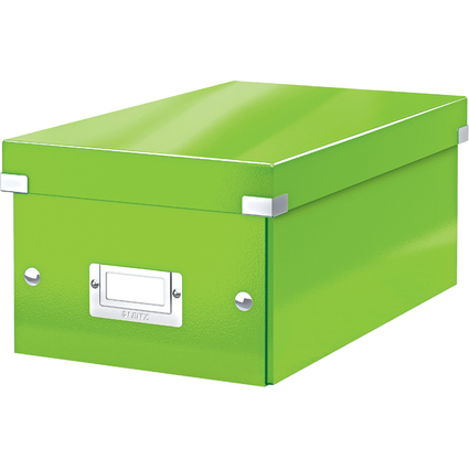 LEITZ Bote de rangement pour DVD Click & Store, vert
