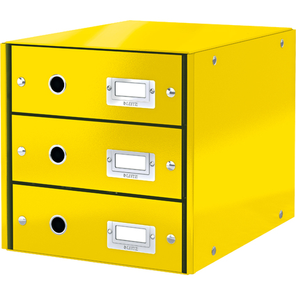 LEITZ Bloc de classement Click & Store WOW, jaune