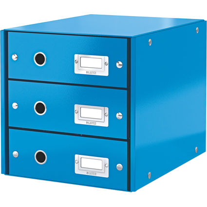 LEITZ Bloc de classement Click & Store WOW, bleu