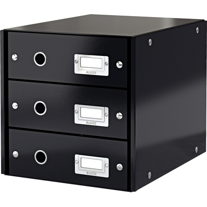 LEITZ Bloc de classement Click & Store WOW, noir